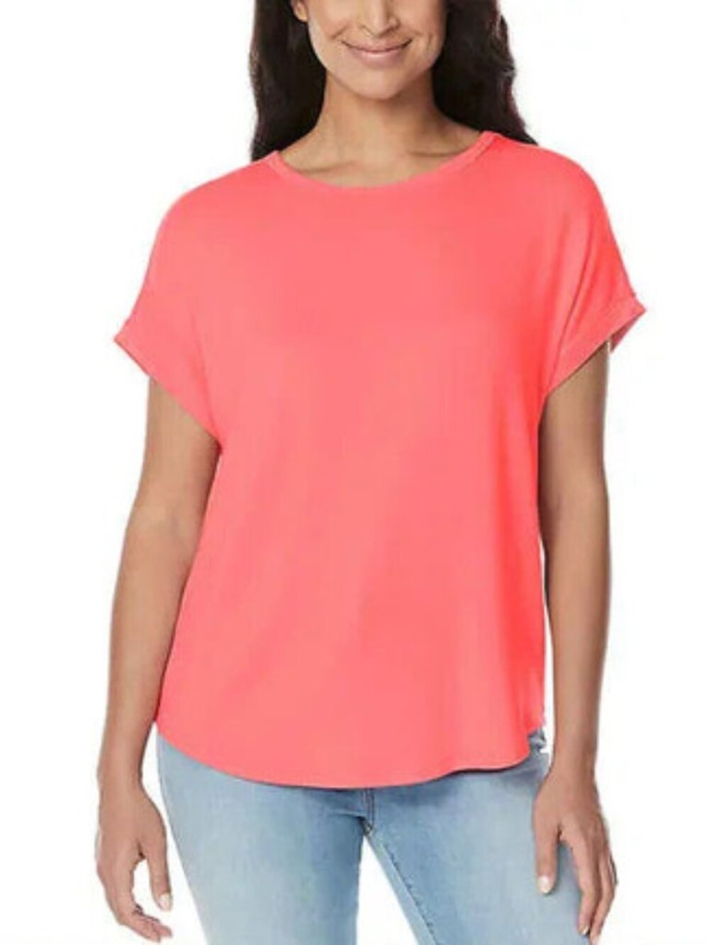 NWT Buffalo David Bitton Women's French Terry Short Sleeve Tee Size S $40 1HL316